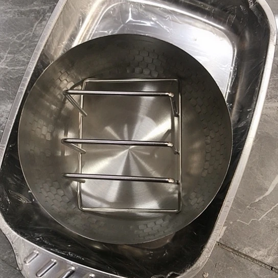 304不锈钢丁**央福利孤品烤鱼盘碗锅盖架子