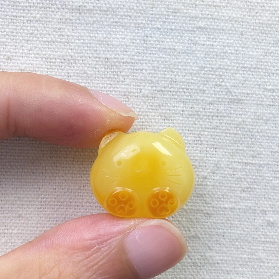 琥珀未镶嵌裸石猫咪