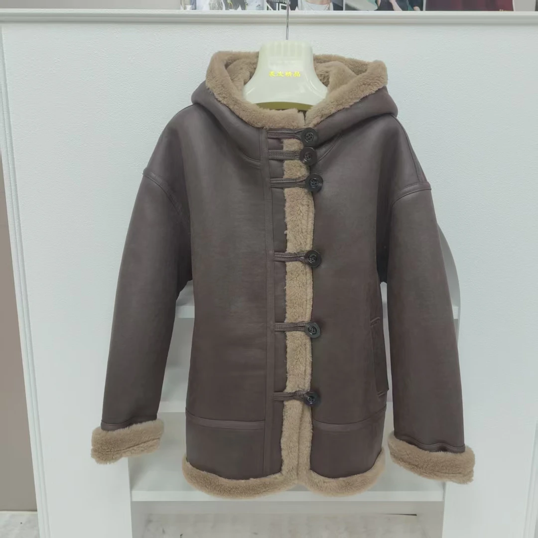 【买手店定制短款021】秋冬新款高端休闲羊毛韩式大衣女oversize款