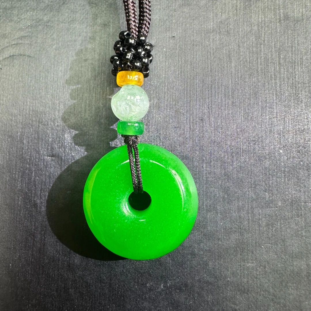 翡翠冰阳平安扣 A383