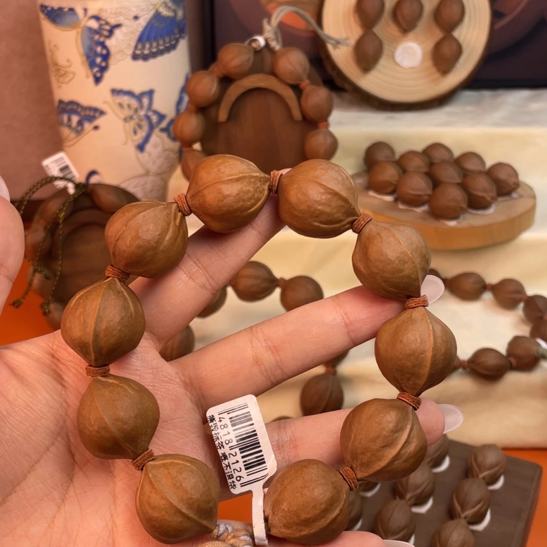 已***置橄榄核手串/手链22.526梅林铁核