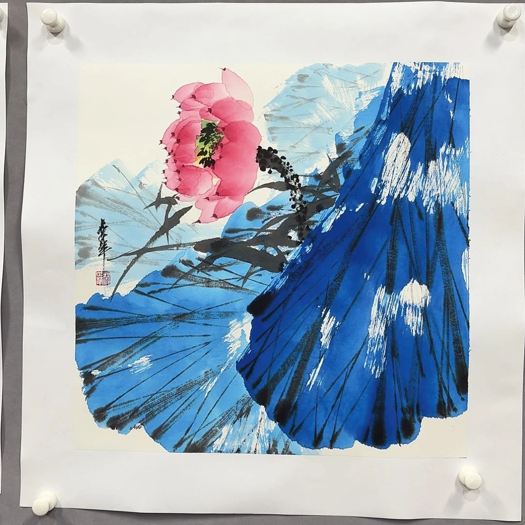 国画亲笔手绘放心去藏
