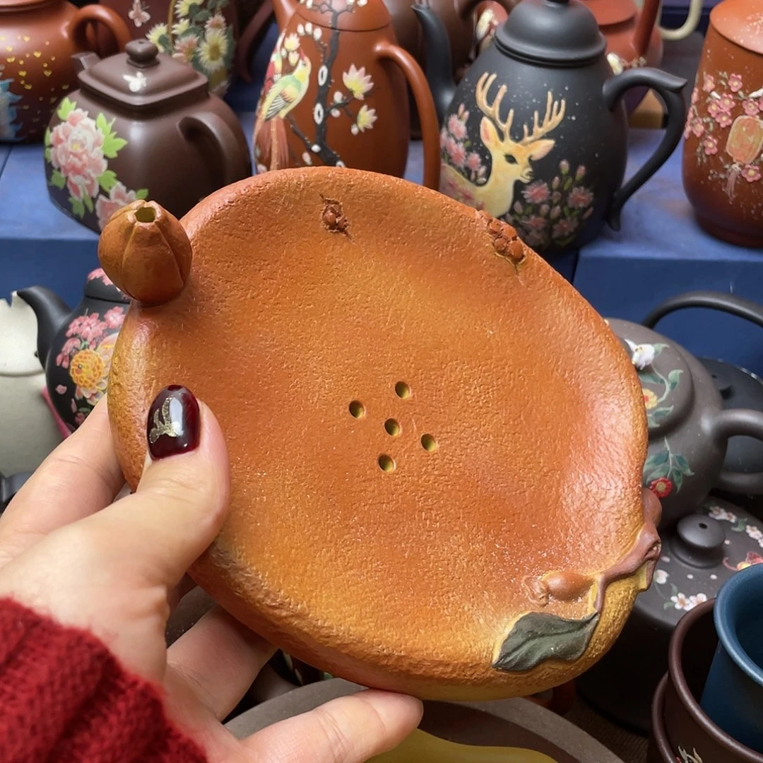 茶杯红泥紫砂主人杯15cm