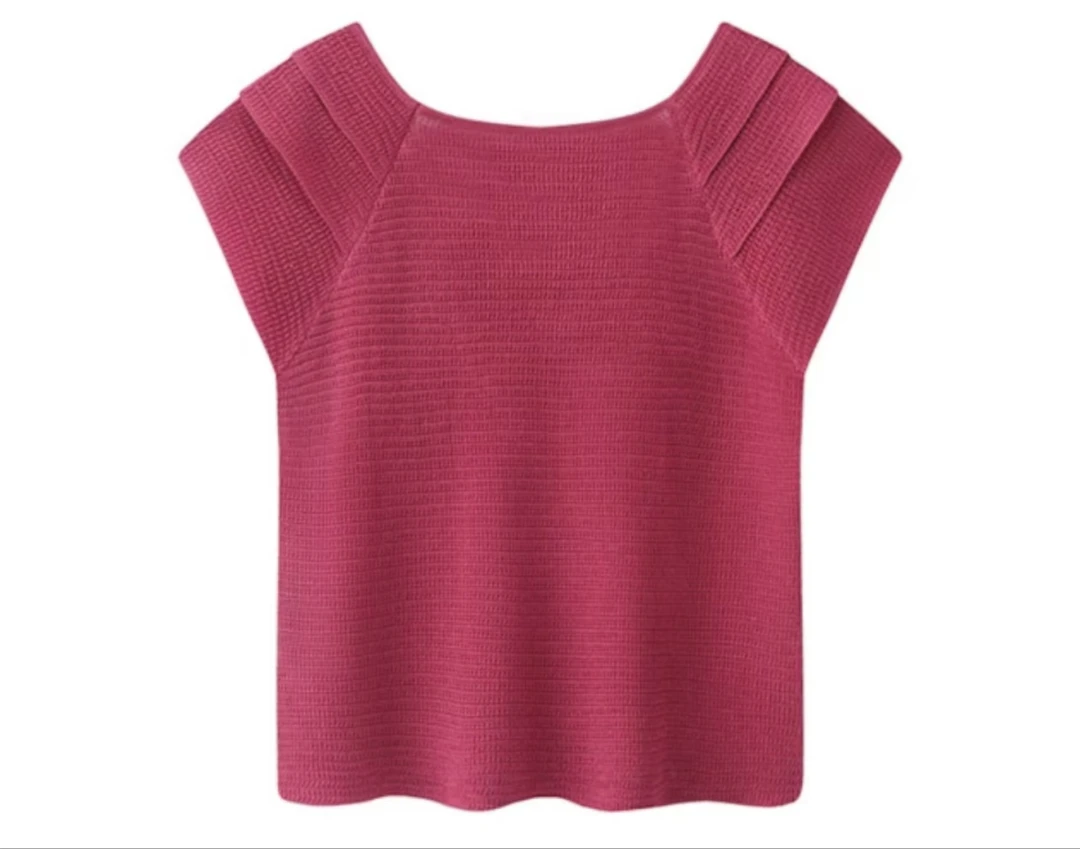 1女夏季毛针织衫显瘦圆领针织T恤秋冬时尚保暖千金风