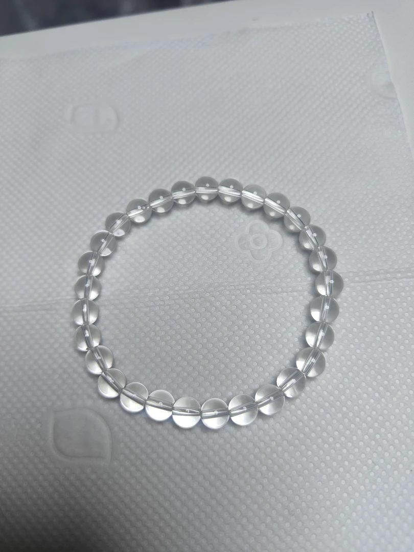 天然特级白水晶手串