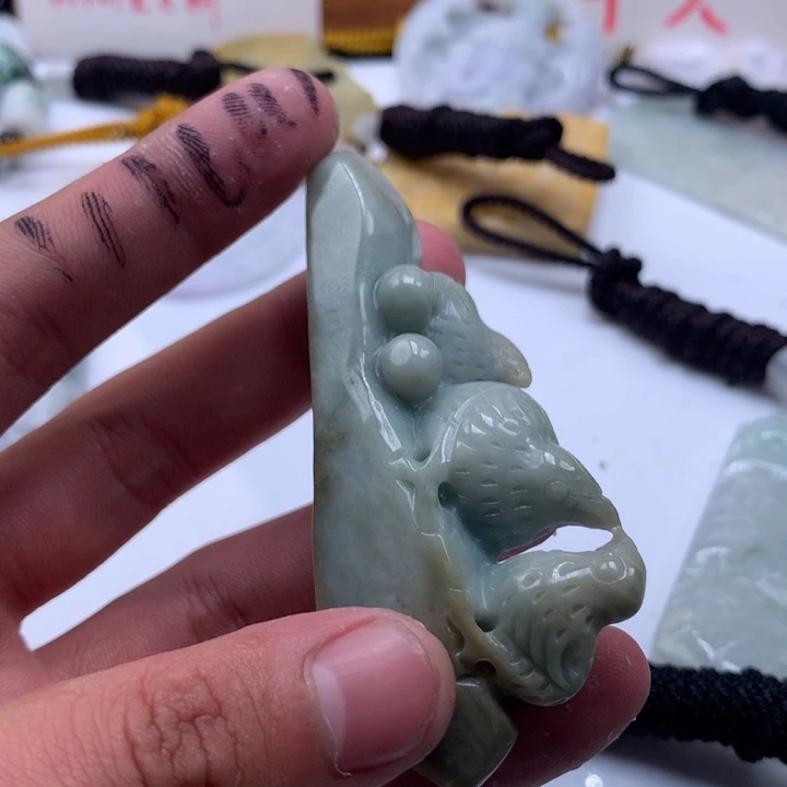 颈饰未镶嵌翡翠保真天然a货翡翠