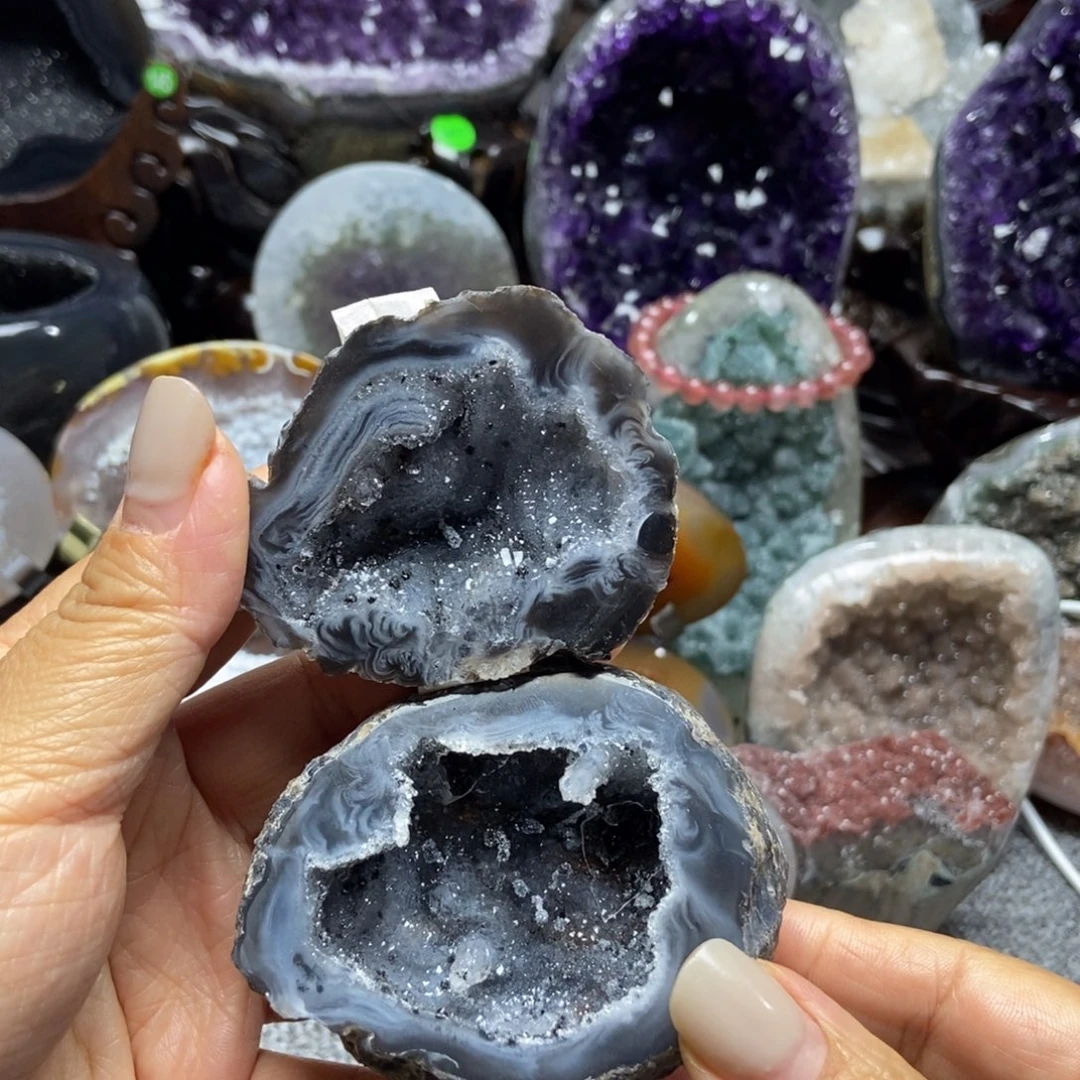 紫晶摆件未镶嵌水晶