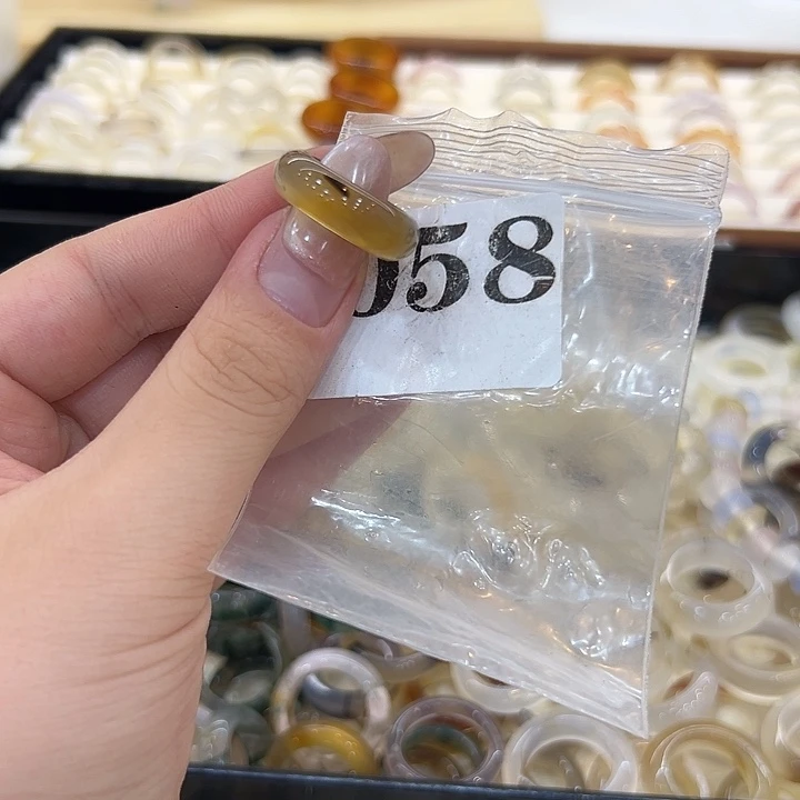 玛瑙/玉髓合金戒指58港9