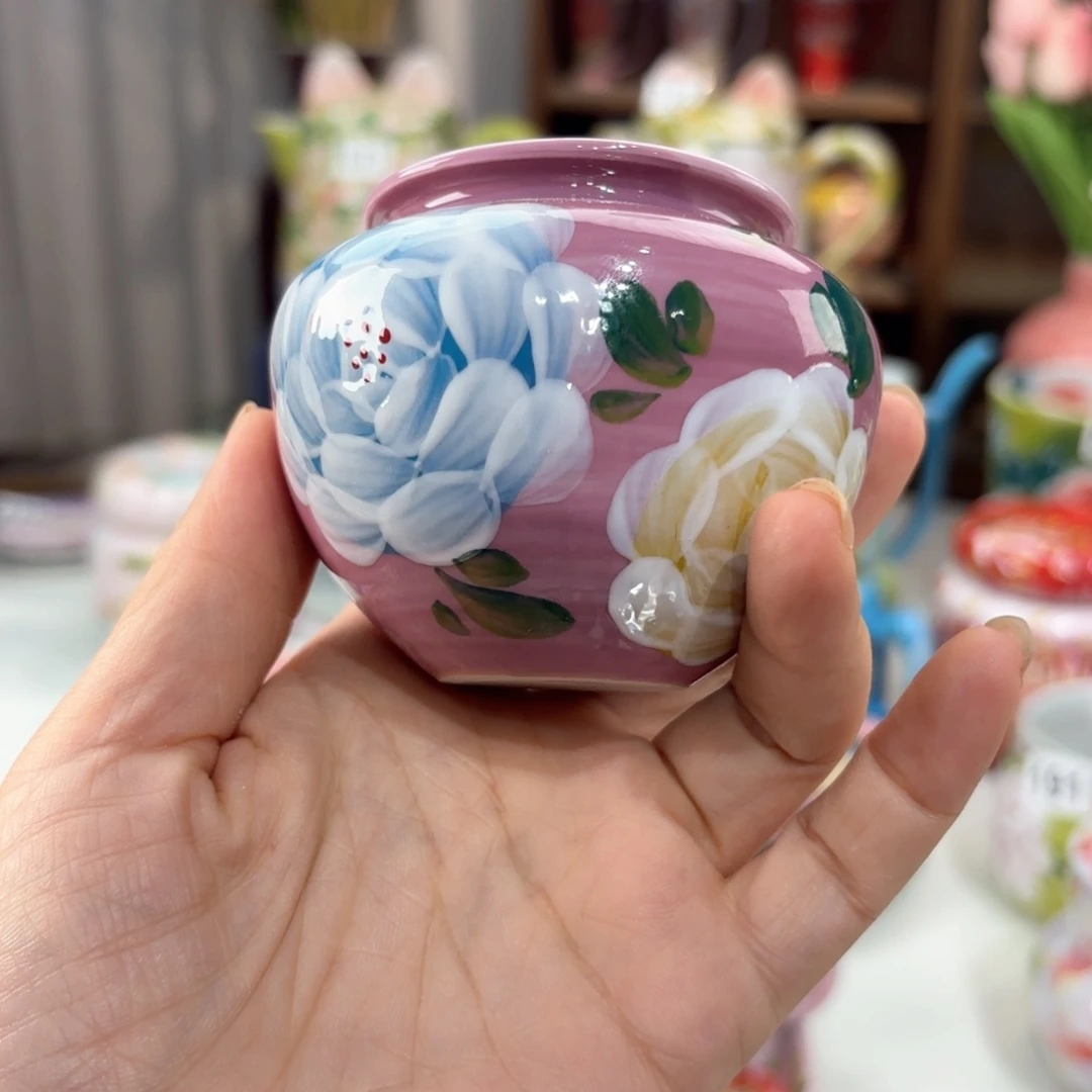 景德镇手绘高温釉下彩陶瓷茶具