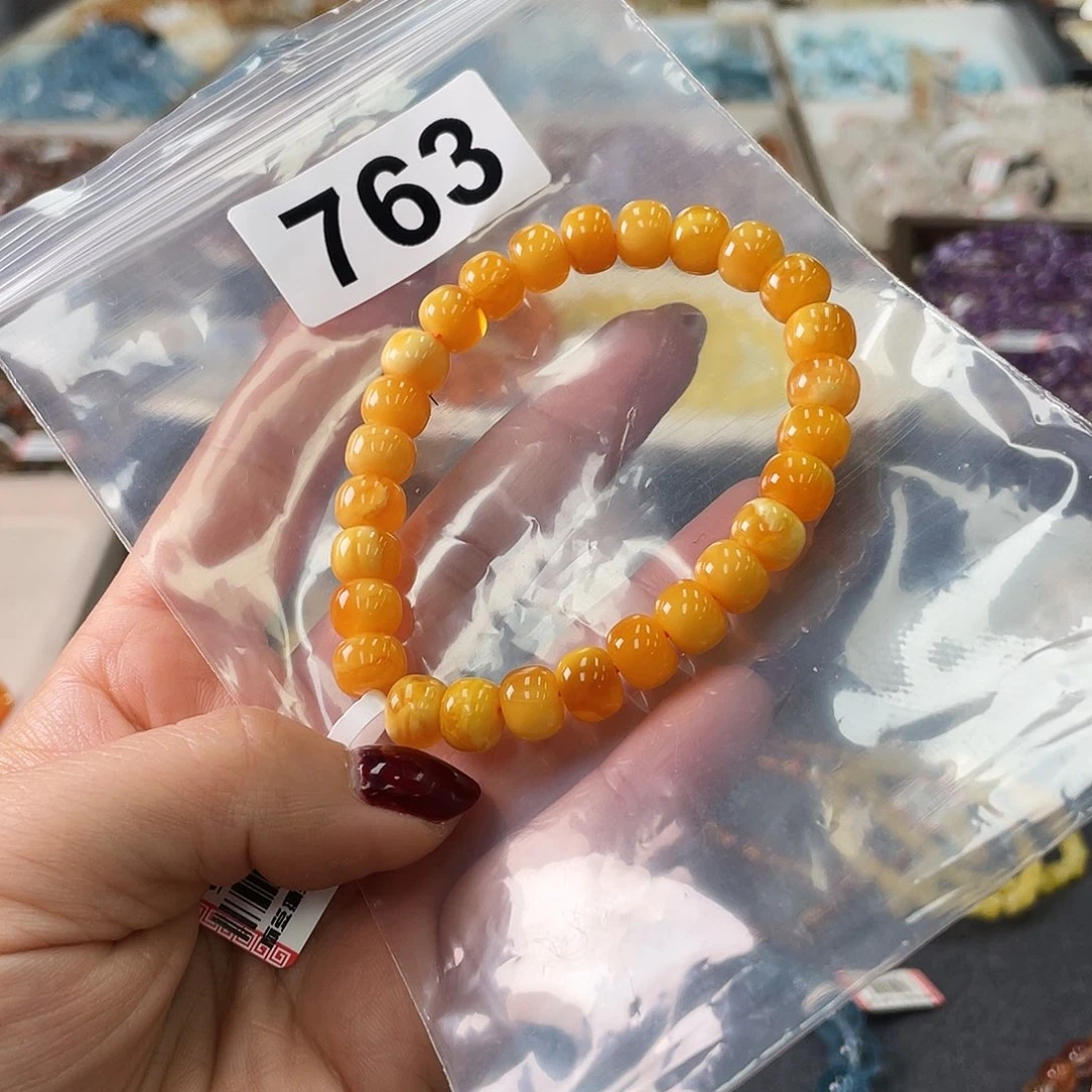 安***初蜜蜡未镶嵌手串手串763。