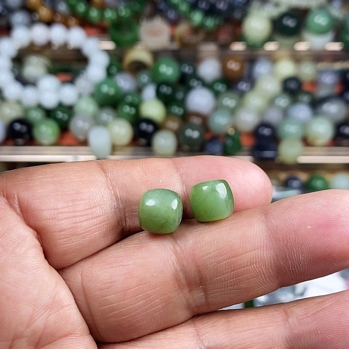 和田玉手串未镶嵌怀**义