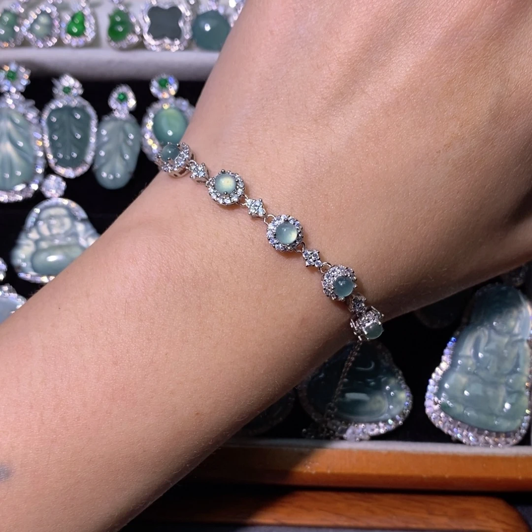 翡翠未镶嵌颈饰天然