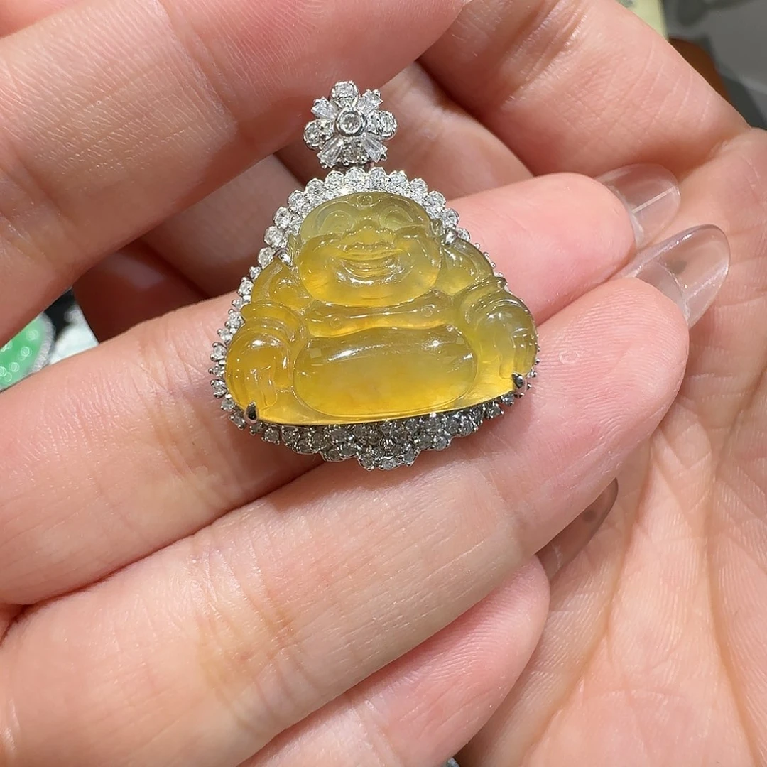 【闪购商品】颈饰18K金镶嵌翡翠