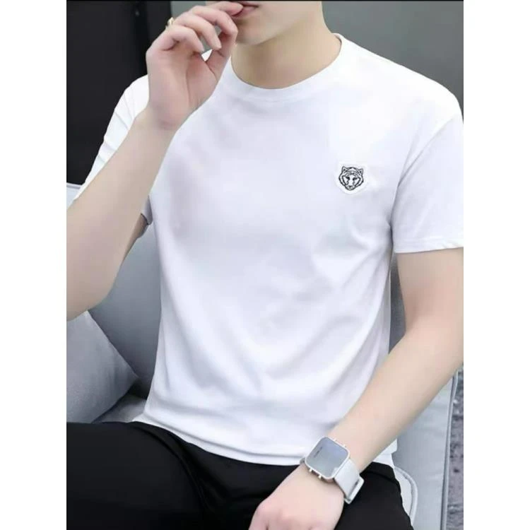 【达人专属】-16002-春夏2025新款圆领短袖男女同款T恤