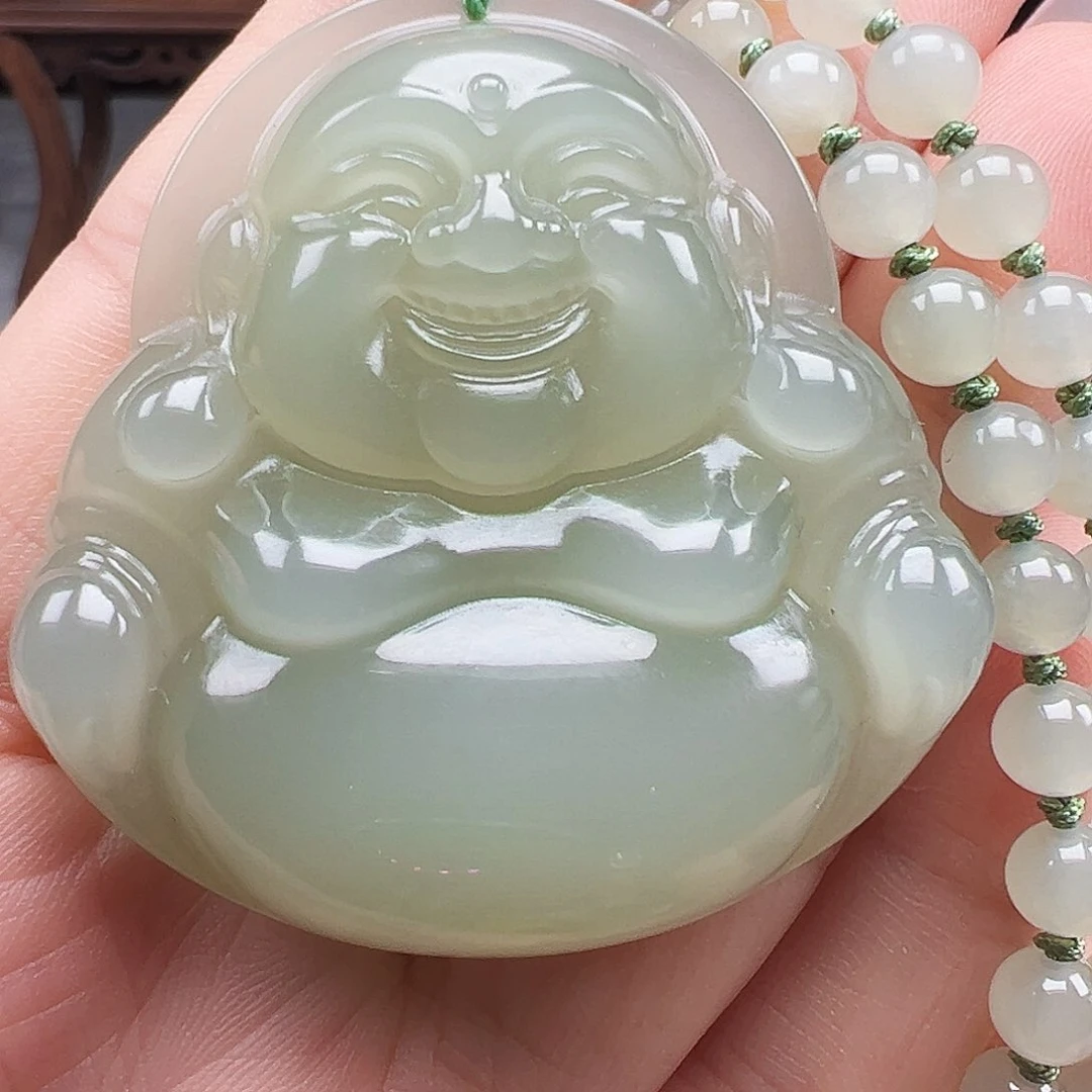 吊坠(赠链)足金镶嵌和田玉