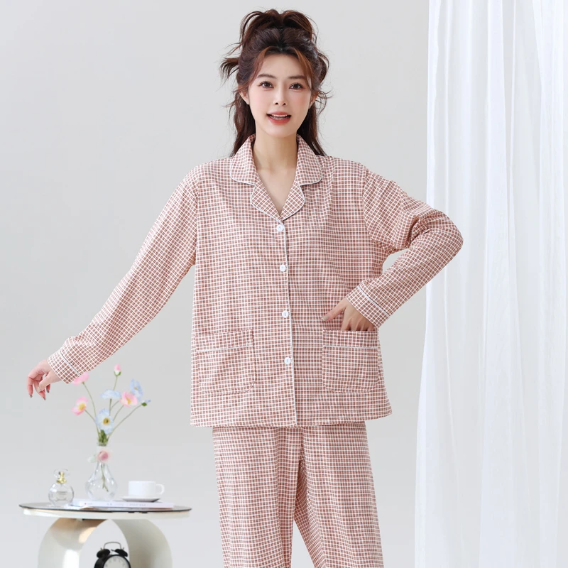 睡衣女2025年春秋新款长袖可爱卡通网红爆款休闲可外穿家居服套装