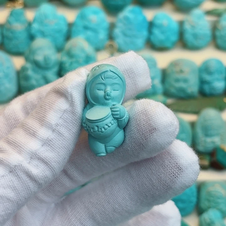 未镶嵌绿松石珠宝奇石