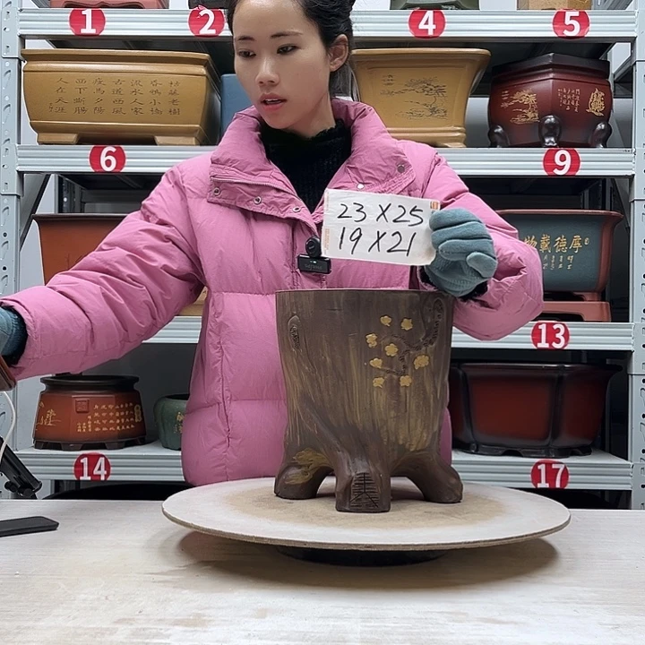 紫砂花盆紫砂花盆