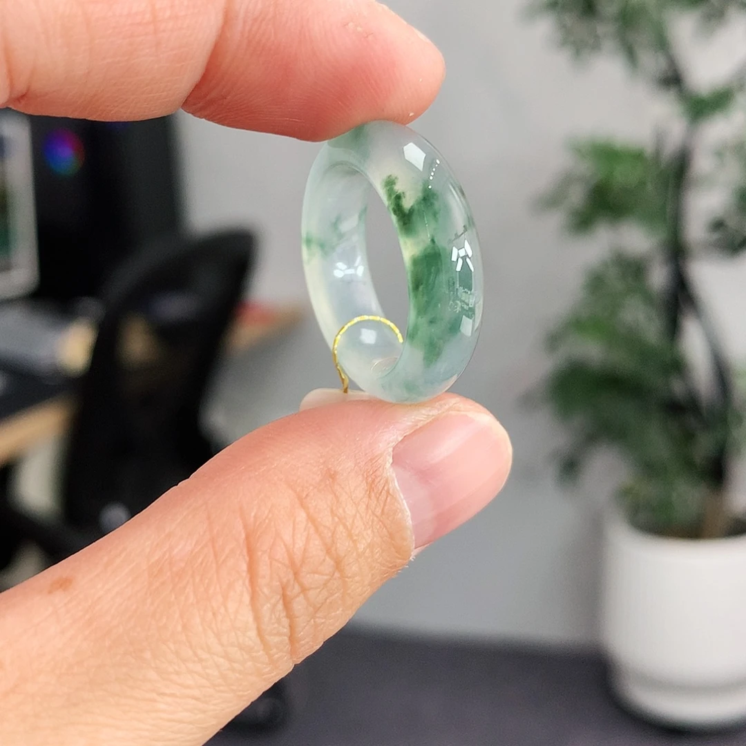 翡翠未镶嵌戒指12-13号