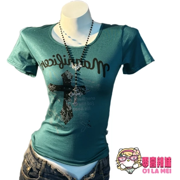 墨绿｜十字架日常款正肩T
