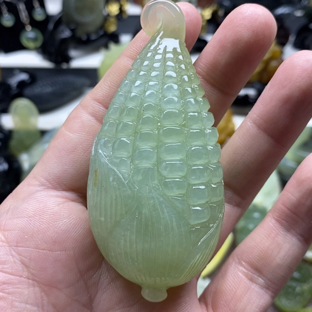 岫玉玉米吊坠未镶嵌