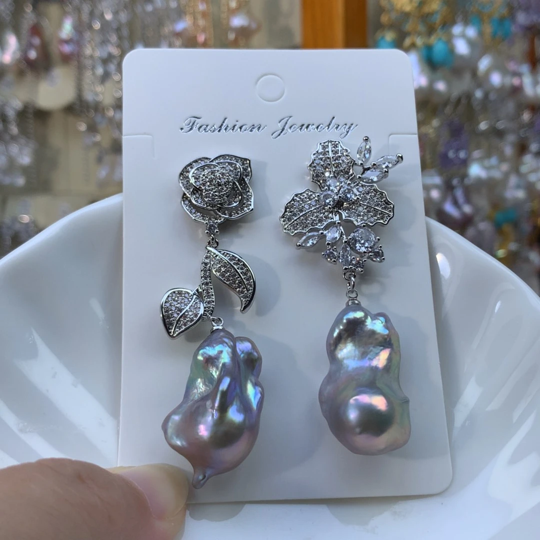 合金淡水珍珠耳环特价2477