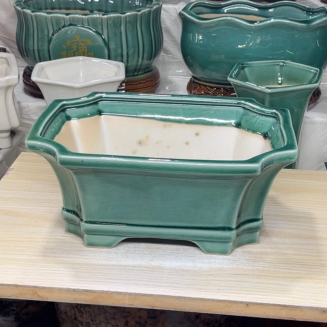 '陶瓷绿植多肉微瑕花盆口径26*20*12