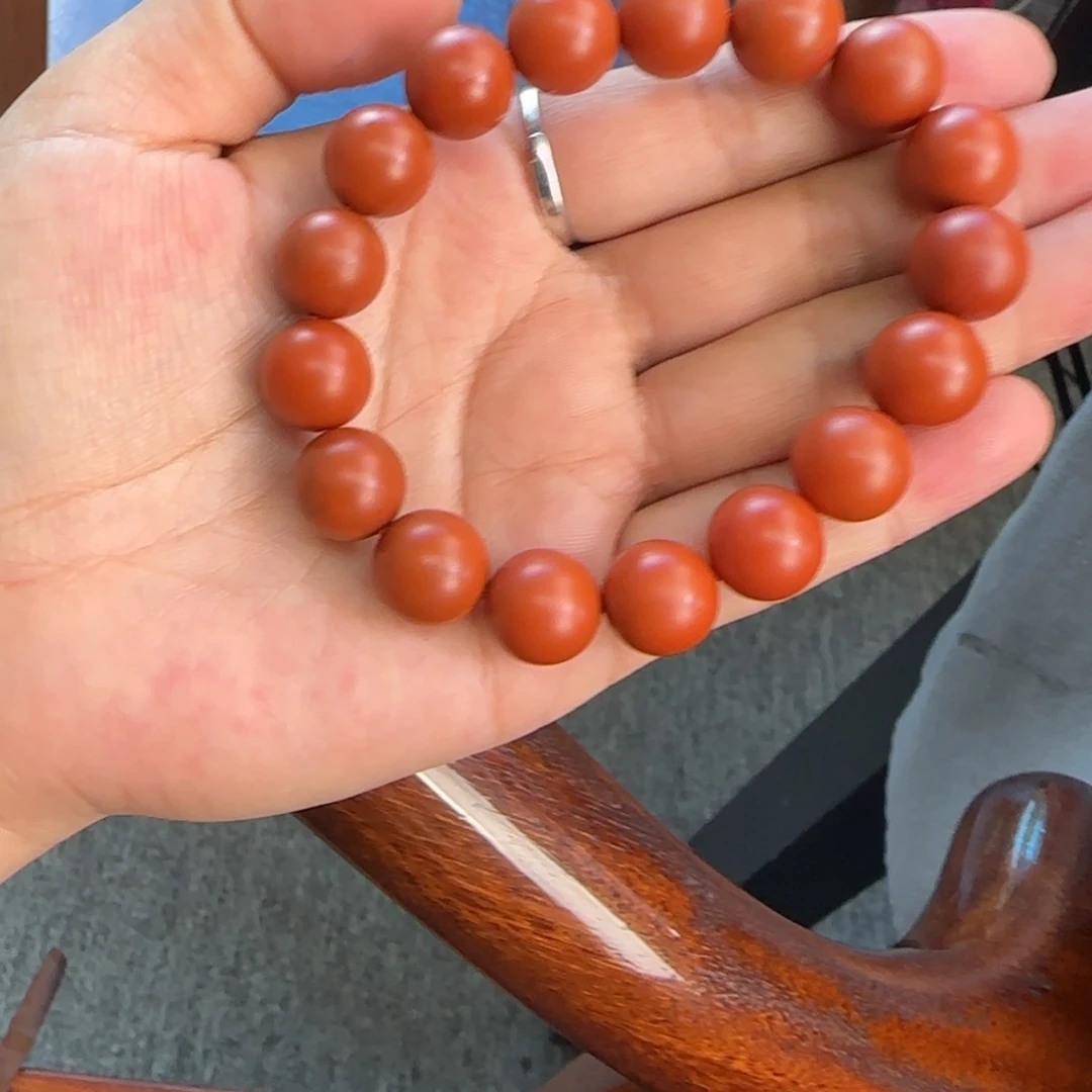 南红玛瑙手串未镶嵌原矿无优化阿东寨老南红12mm单圈