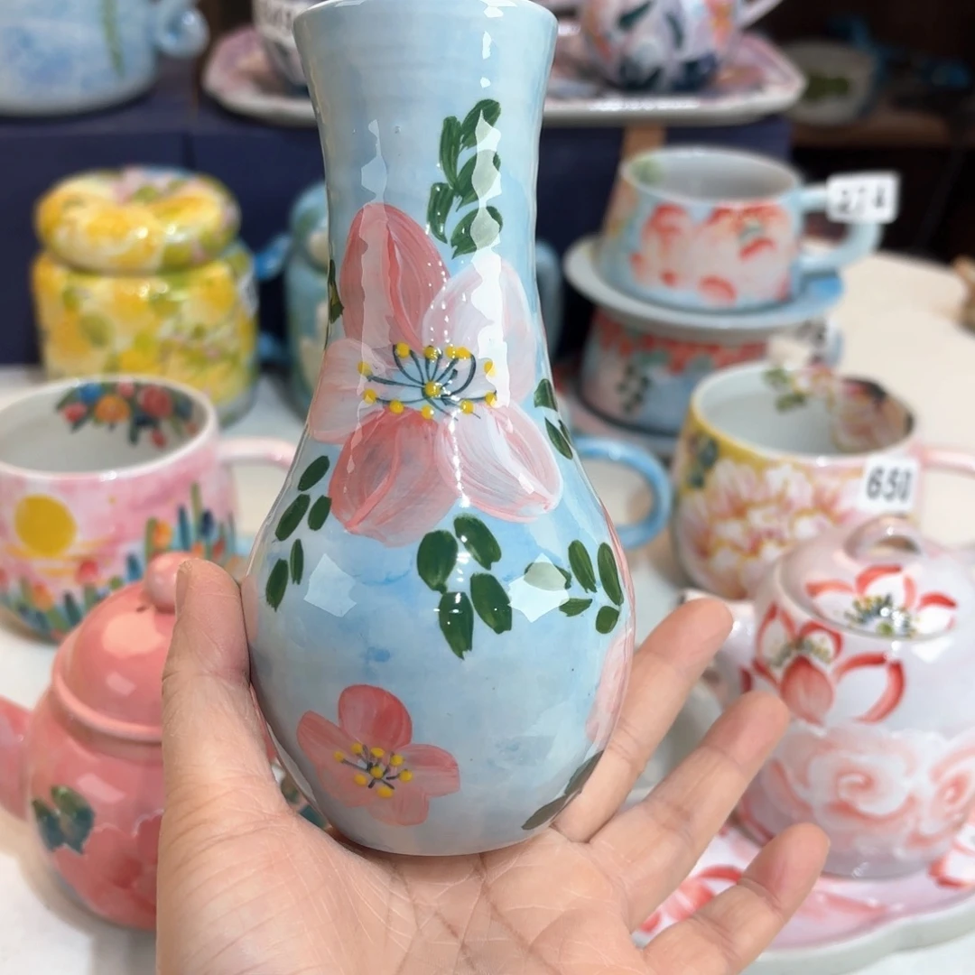 景德镇手绘高温釉下彩陶瓷茶具