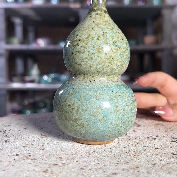 瓷片钧瓷杯子小摆件678