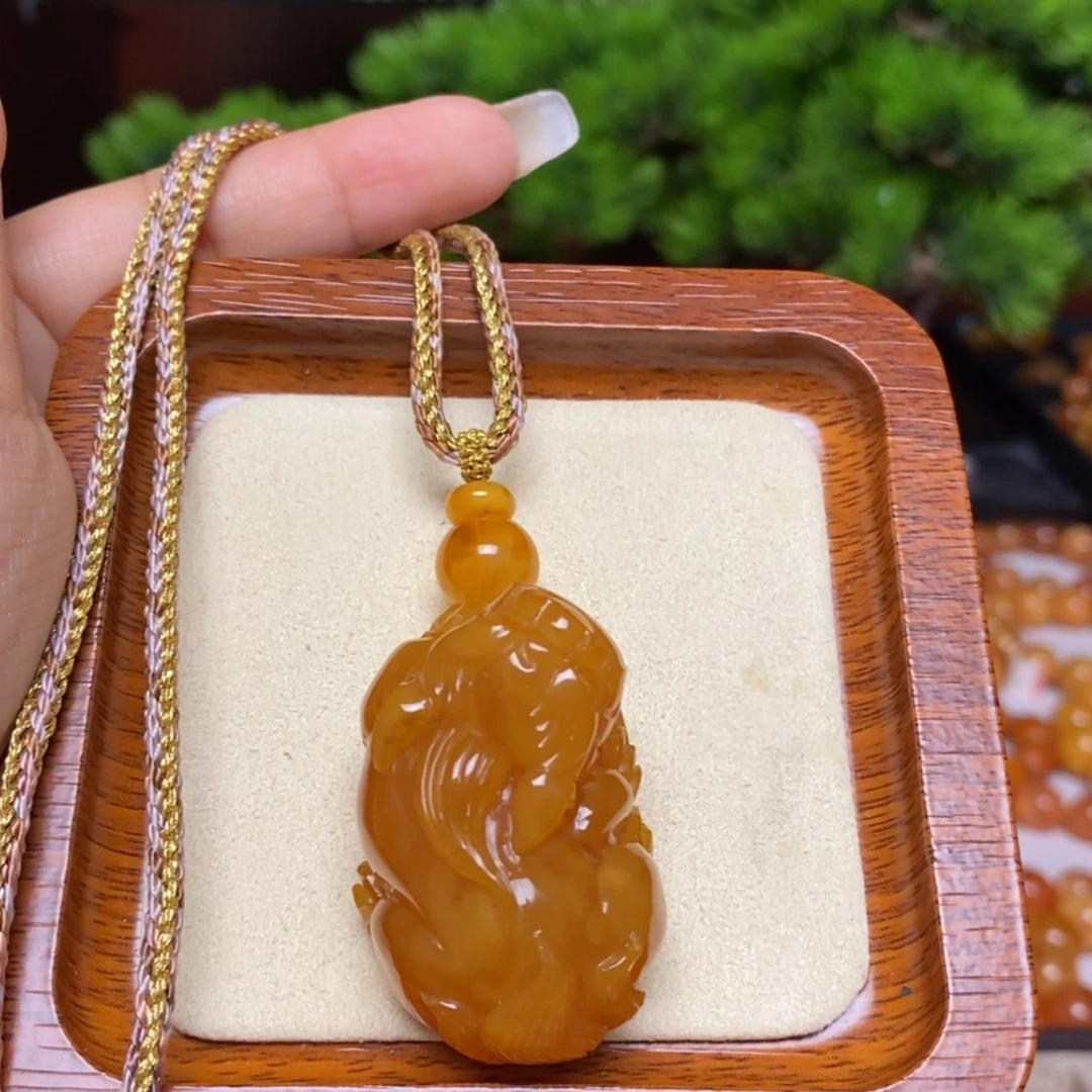 【闪购商品】蜜蜡颈饰未镶嵌项链