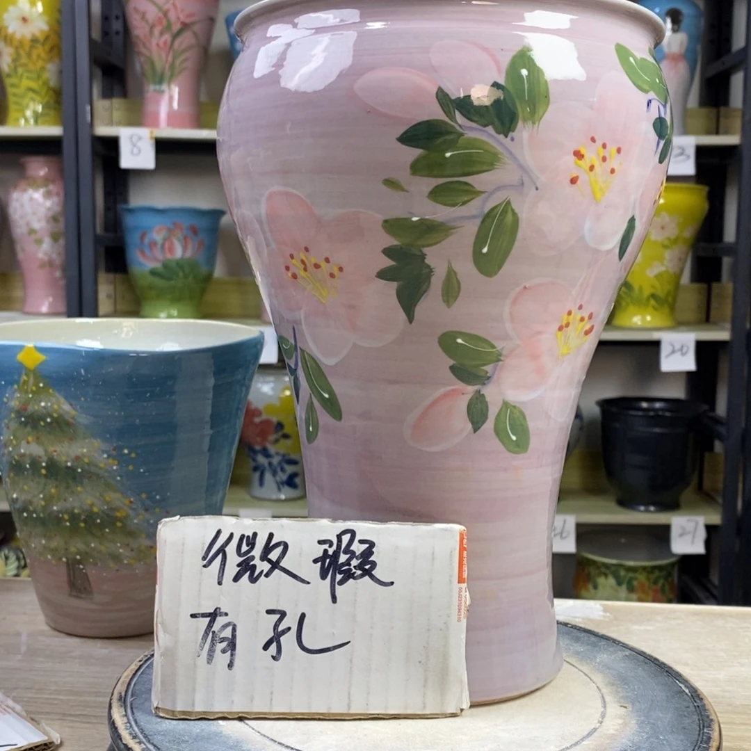 景德镇手工手绘陶瓷花盆