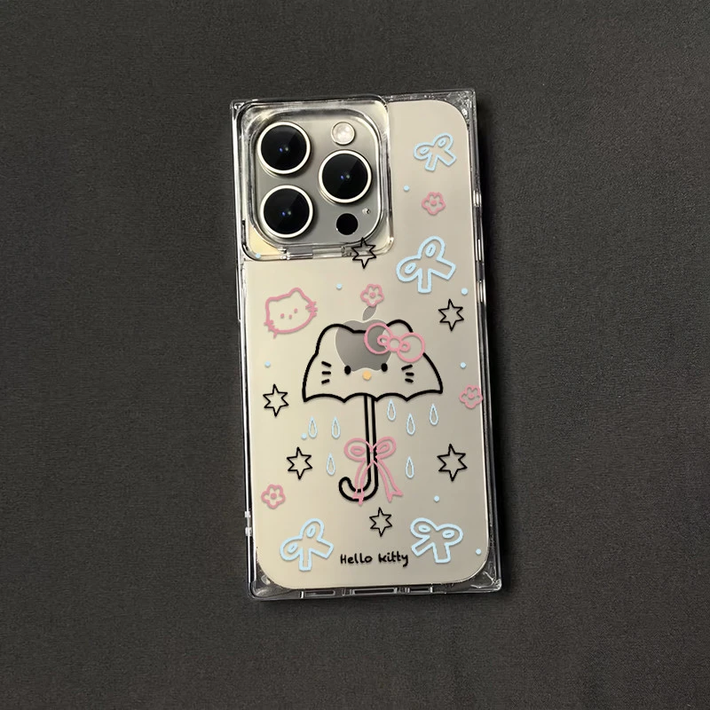 雨伞KT适用苹果15Pro手机壳13硅胶XSMax/xr/12女16/14p套8P