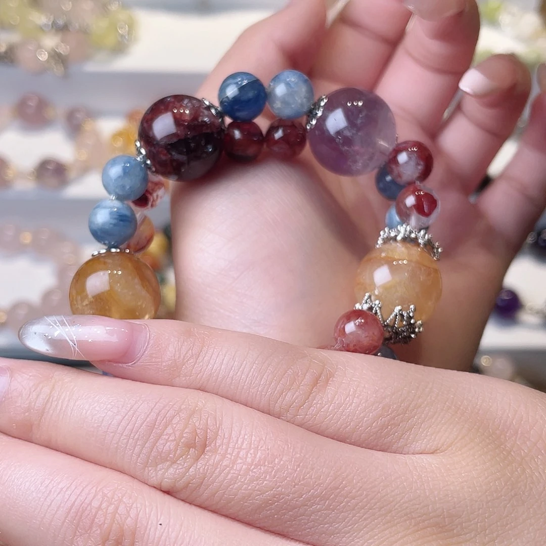 水晶手链合金灵*尺寸