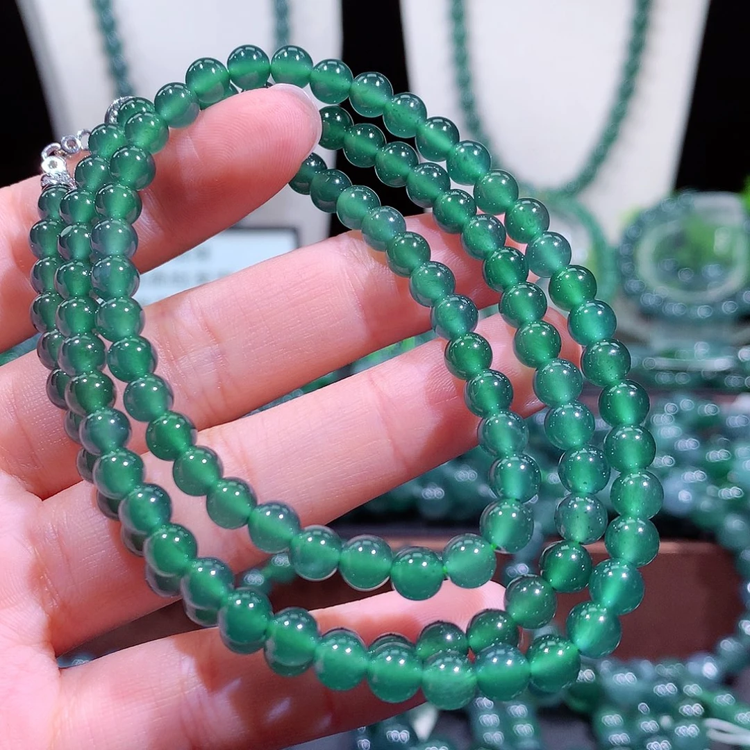 翡翠未镶嵌手链天然a货翡翠项链5.8