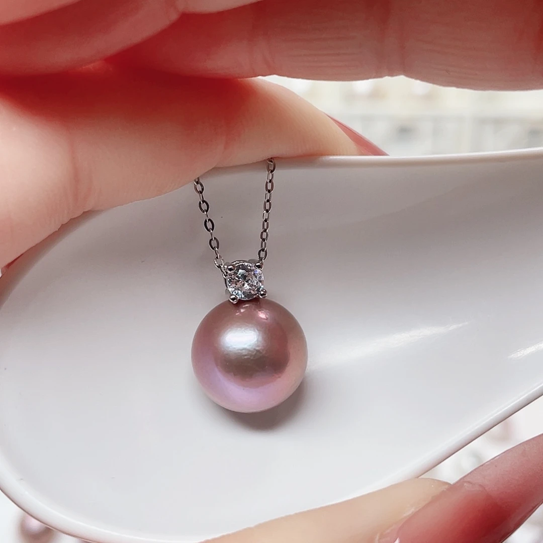 合金淡水珍珠吊坠(赠链)