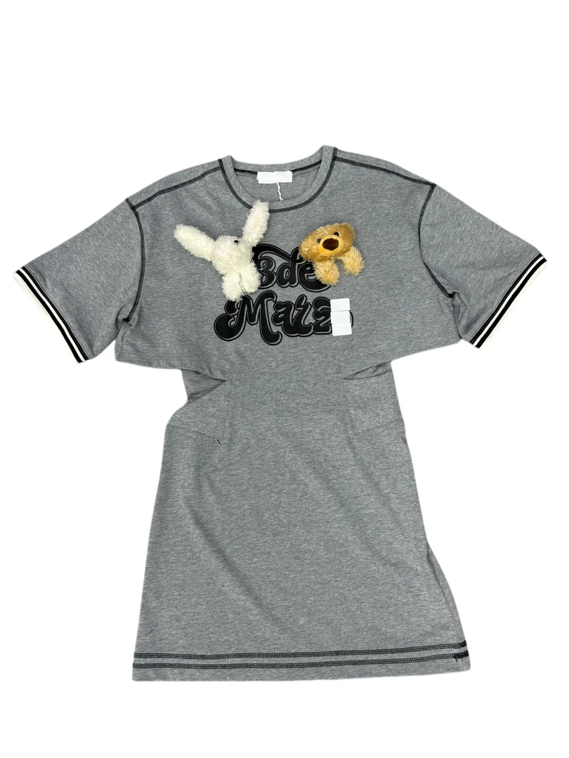 16-3正确版本碧晨同款小熊裙子镂空设计师