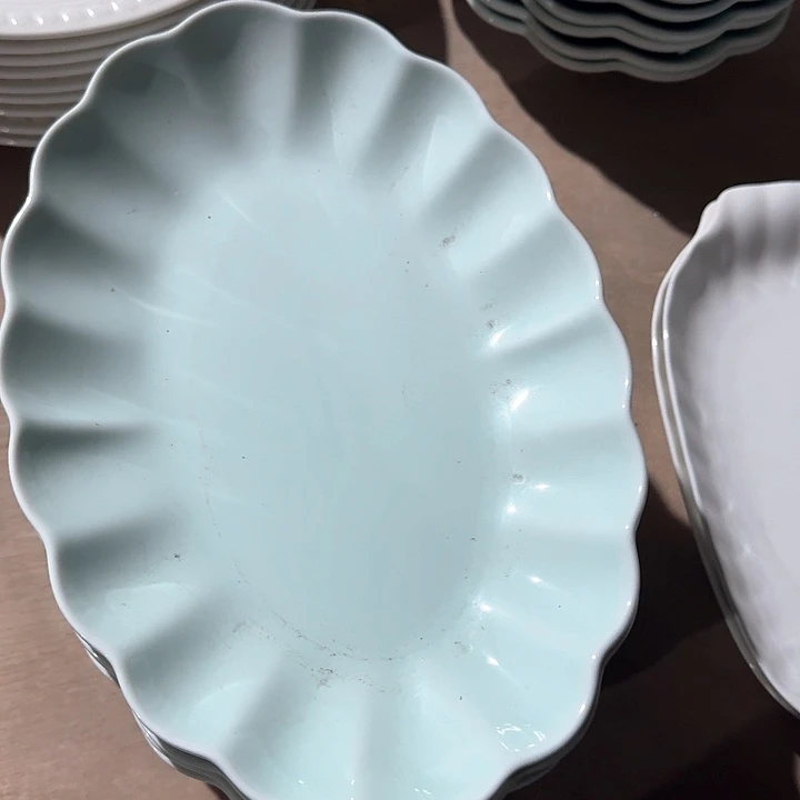 瓷28 厘米  鱼盘 2 个