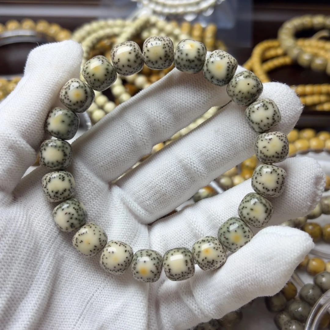 喜***脚星月菩提手串青花双留白