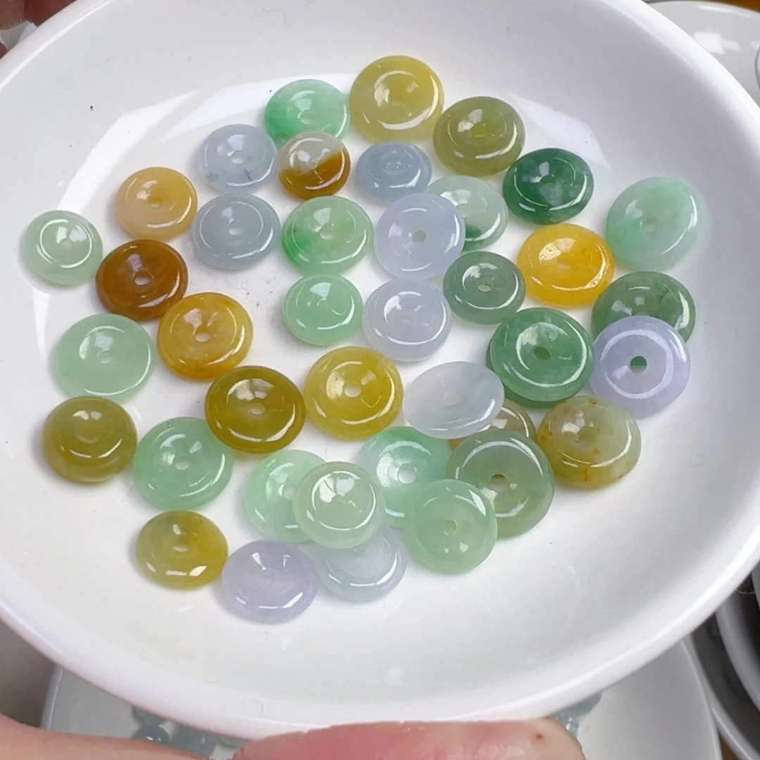 翡翠散珠平安扣一个可挑