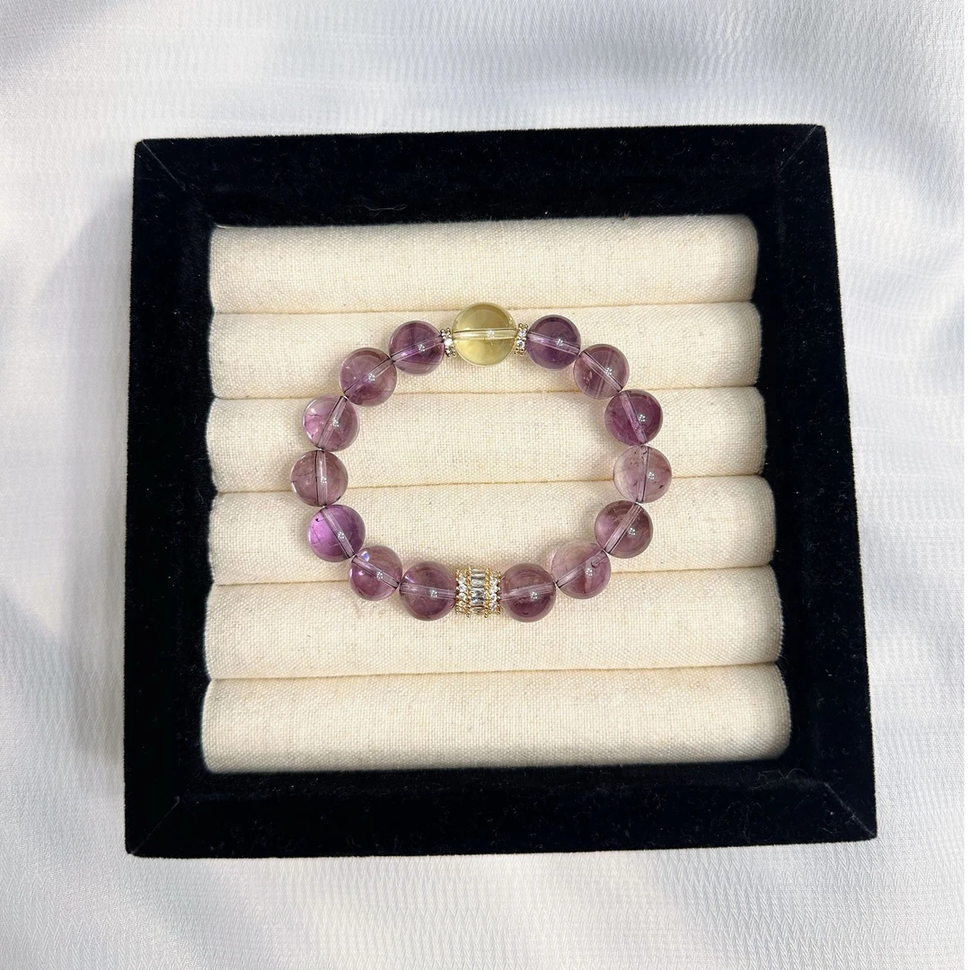 拍3件【紫雾海】巴西紫水手串手链 多样性发