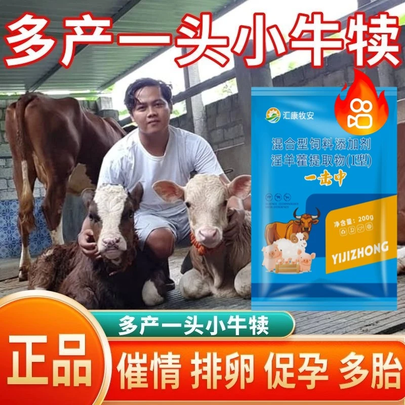 牛羊猪母畜不打栏打栏快促孕装的准添加剂