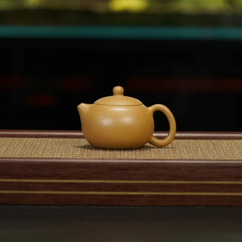 LZY黄金段[西施150CC]宜兴黄龙山原矿手工紫砂壶