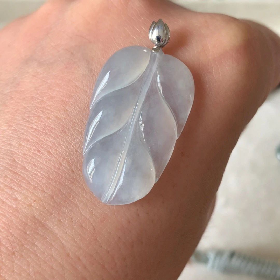 翡翠18K金镶嵌颈饰02