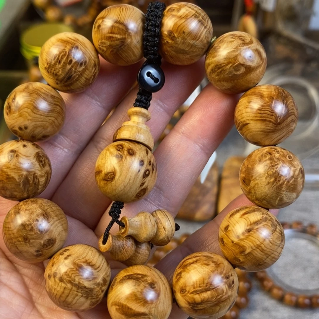 柏木（崖柏）手串/手链1.8太行老料火焰闪电瘤疤精品