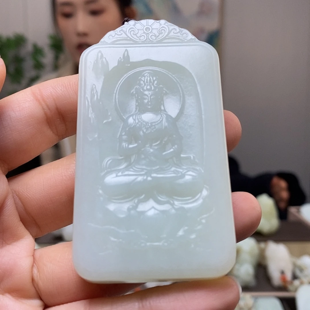 和田玉未镶嵌挂件