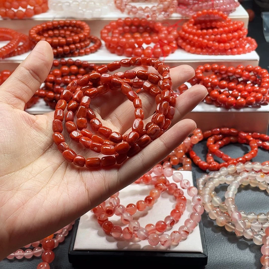 未镶嵌手链南红玛瑙尺寸6➕
