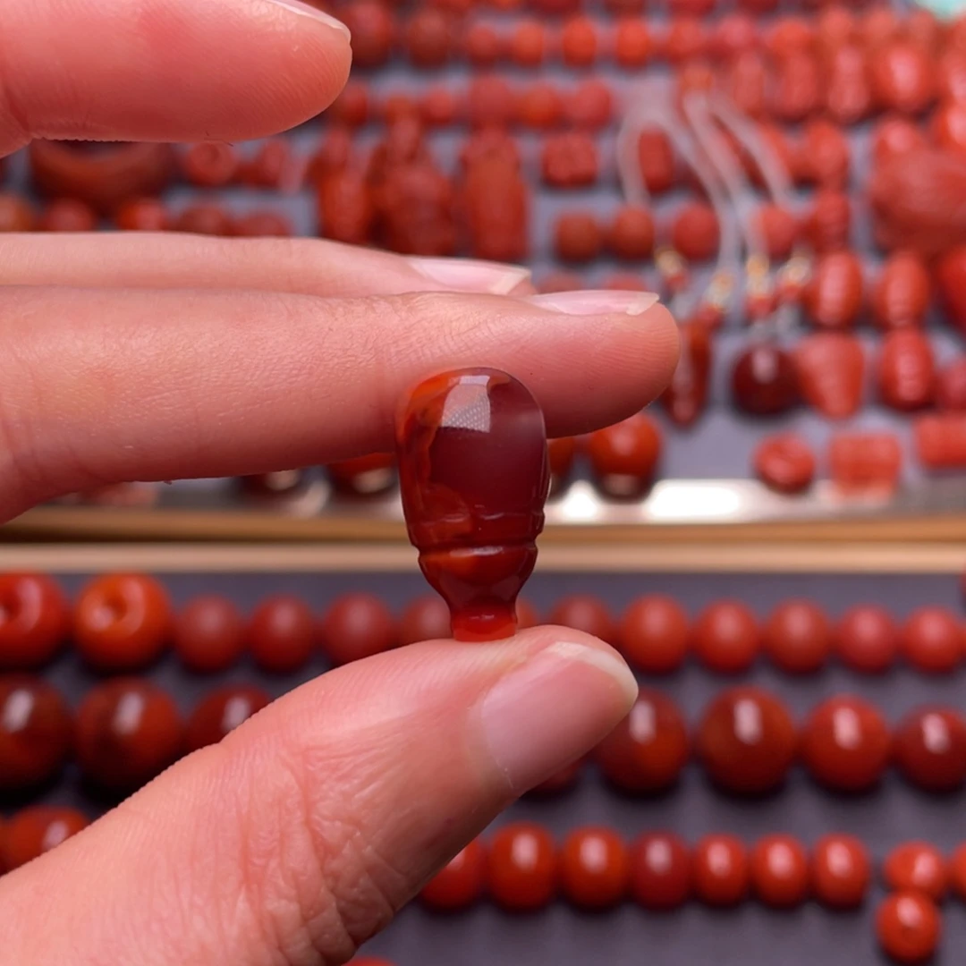 南红玛瑙其他未镶嵌W11➕瓦西牛血火焰纹三通