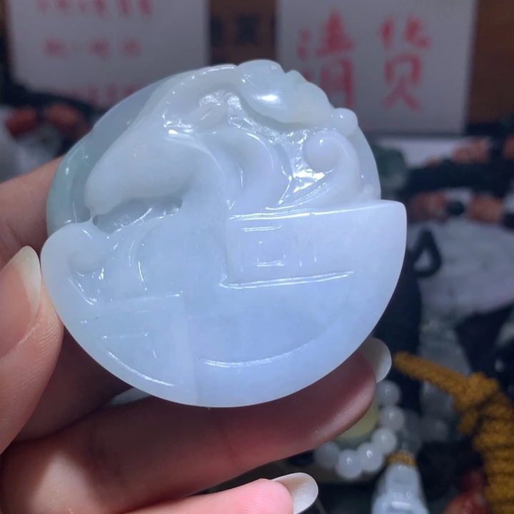 颈饰未镶嵌翡翠保真天然A货翡翠