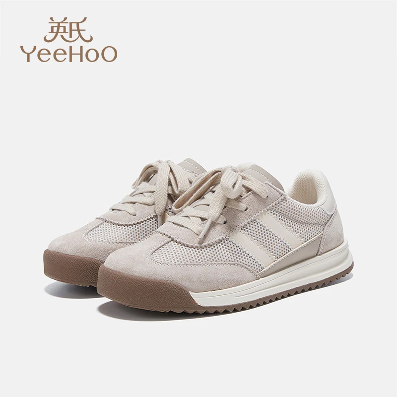 YeeHoO/英氏童鞋儿童德迅鞋中大童男女童女宝板鞋小白鞋运动鞋
